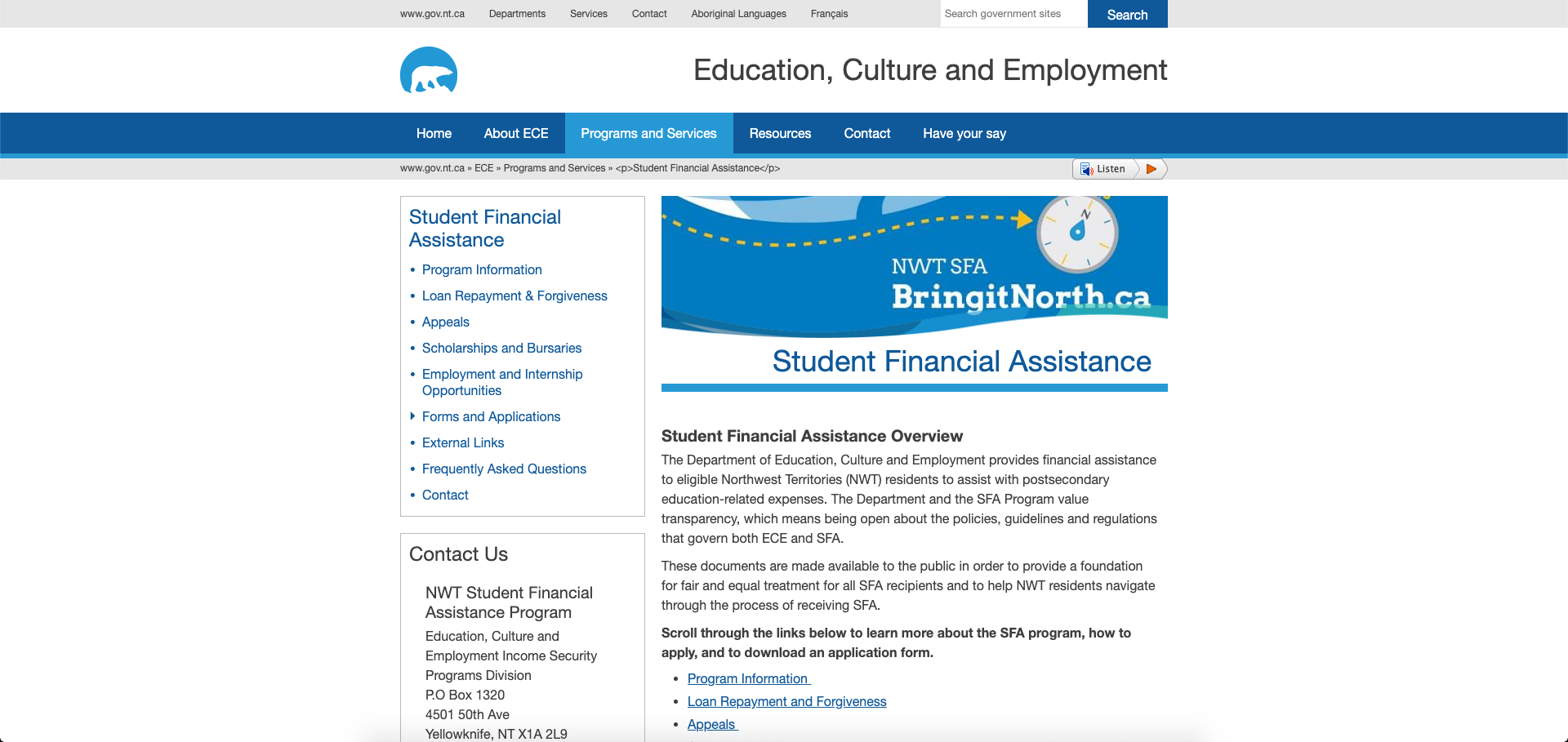 Student grants and loans