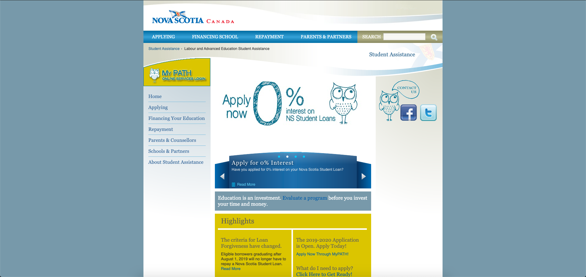 Student grants and loans