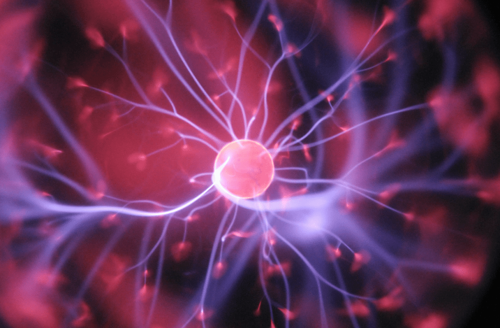 psychologist purple and pink plasma ball
