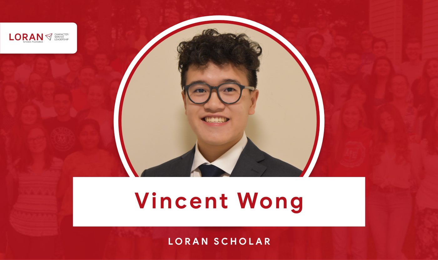 2021 Loran Scholar Vincent Wong
