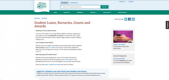 Student grants and loans