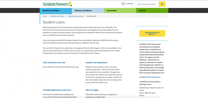 Student grants and loans
